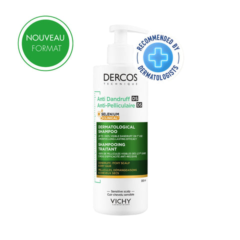 Vichy Dercos Shampooing Antipelliculaire Cheveux Secs 390 ML