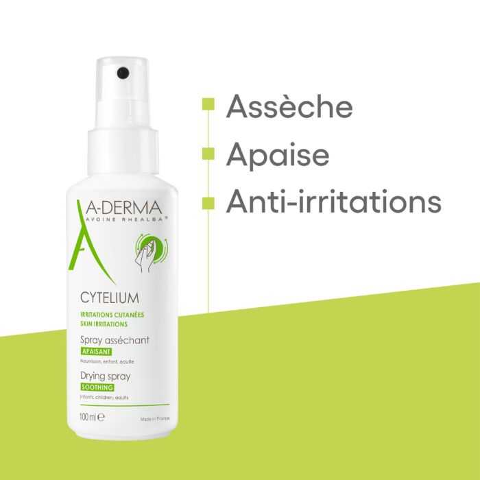 Aderma Cytelium Irritations Cutanees Spray Assechant 100 ML - A-DERMA