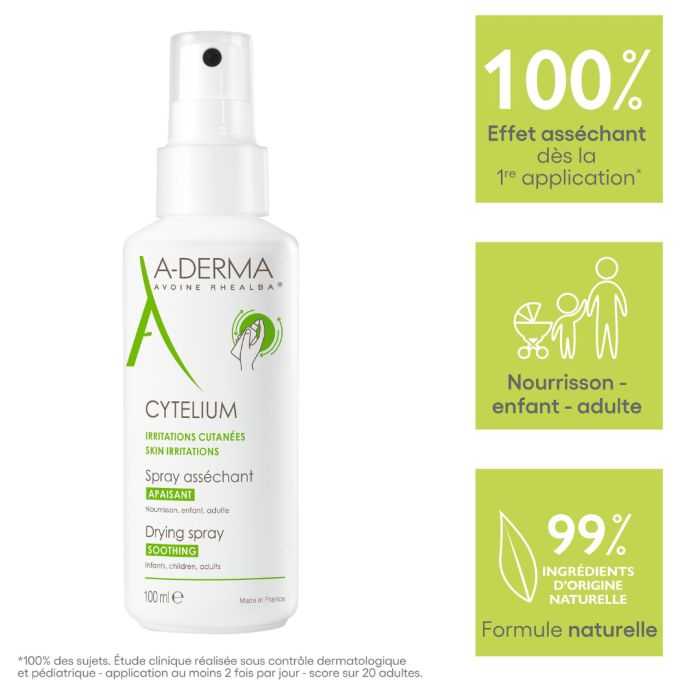 Aderma Cytelium Irritations Cutanees Spray Assechant 100 ML - A-DERMA