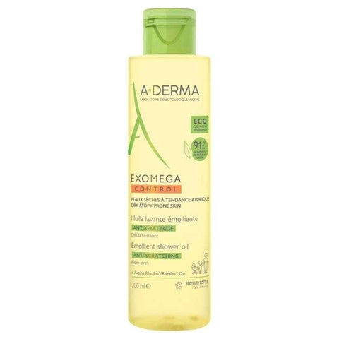 Aderma Exomega Control Huile Lavante Emolliente Anti Grattage 200 ML - A-DERMA