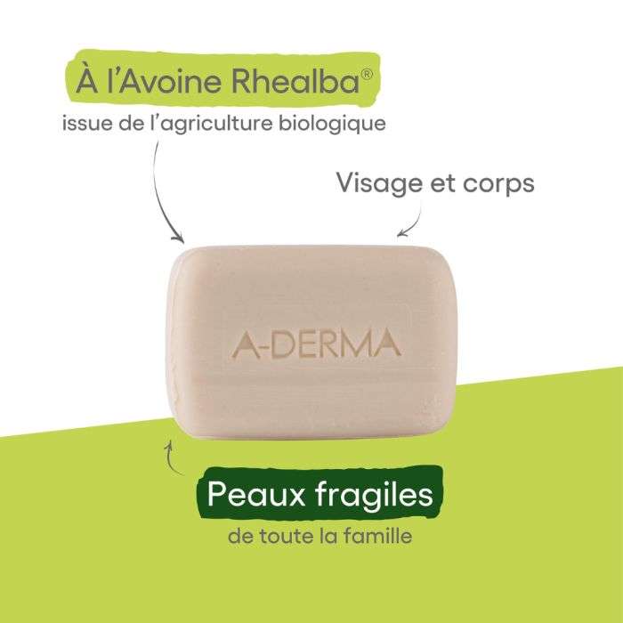 Aderma Pain Dermatologique Apaisant Lait D'avoin 100G - A-DERMA