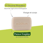 Aderma Pain Dermatologique Apaisant Lait D'avoin 100G - A-DERMA