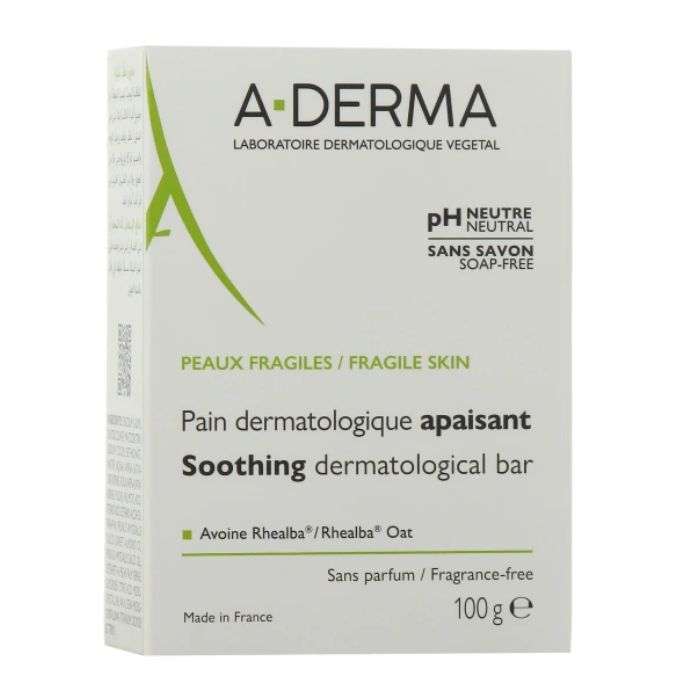 Aderma Pain Dermatologique Apaisant Lait D'avoin 100G - A-DERMA