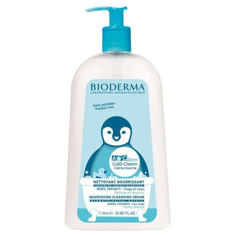 Bioderma Abcderm Cold Cream Creme Lavante Nourrissante 1L - ABCDERM