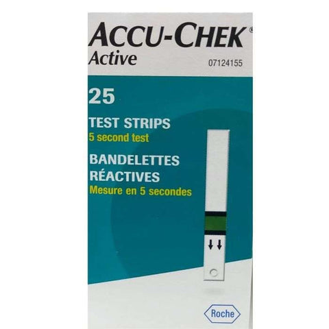 Accu Chek Active Test Rapide Glycemie 25 Bandelettes Reactives - ACCU-CHECK