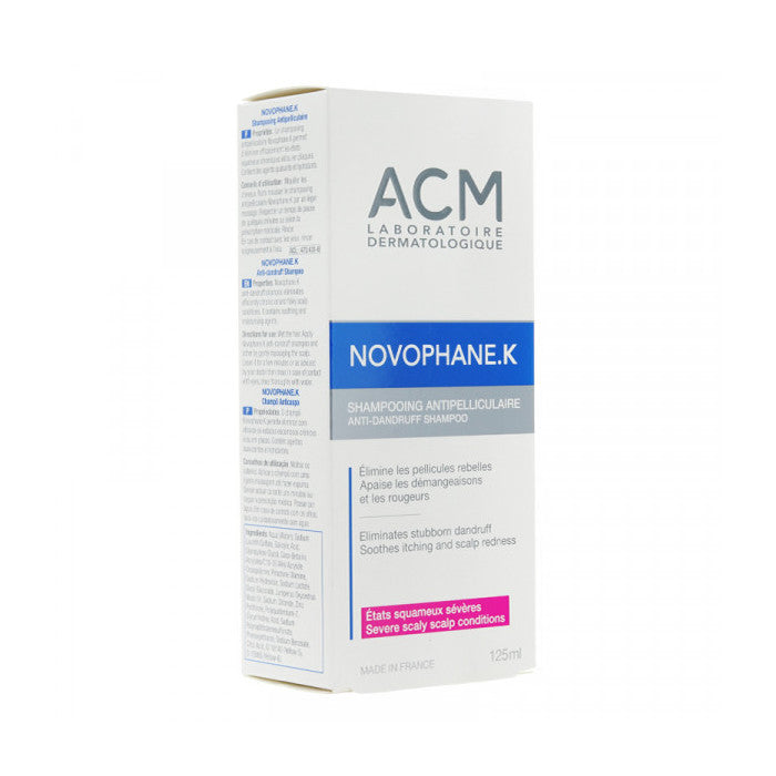 Novophane K Shampoing Antipelliculaire Squames Severes 125ML - ACM