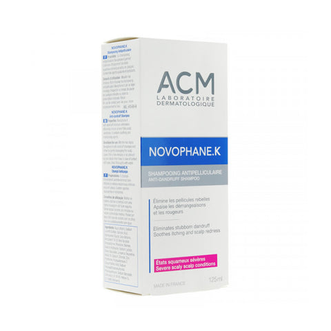 Novophane K Shampoing Antipelliculaire Squames Severes 125ML - ACM