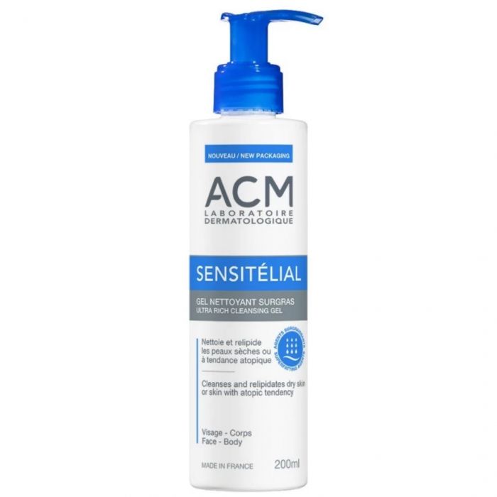 Sensitelial Gel Nettoyant Surgras 200ML - ACM