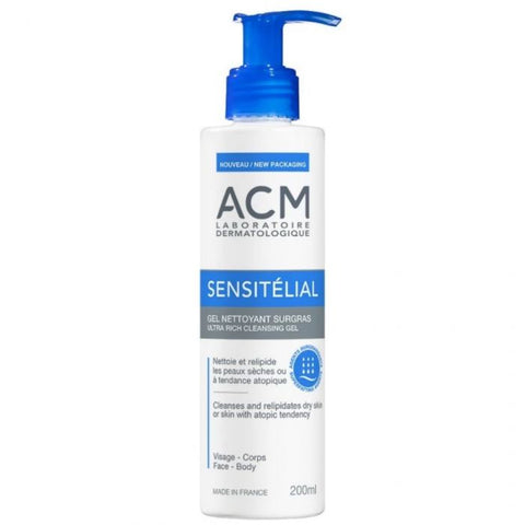 Sensitelial Gel Nettoyant Surgras 200ML - ACM