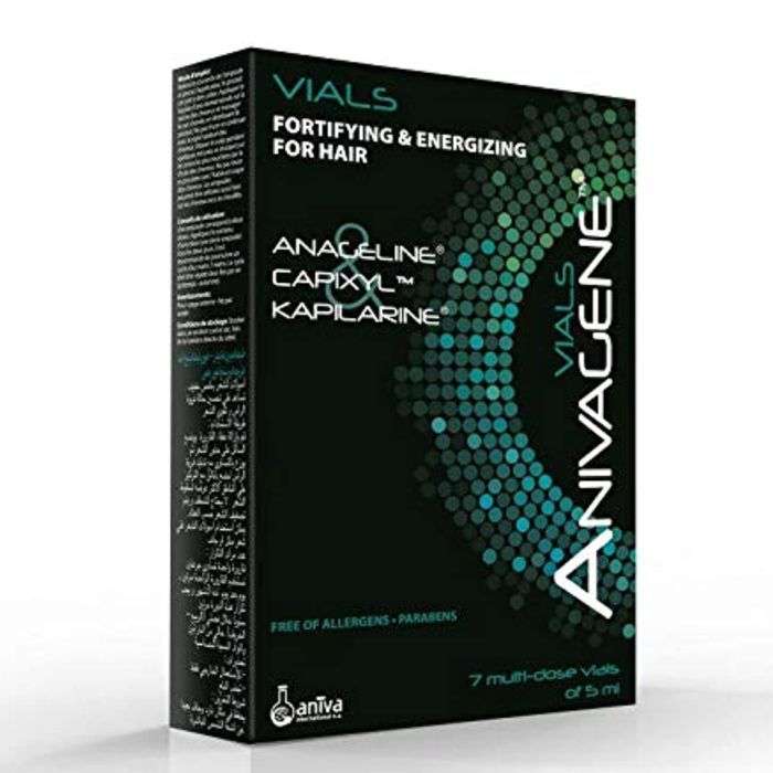 AMPOULES FORTIFIANTES ET ENERGISANTES POUR CHEVEUX 7 AMPOULES 5 ML - ANIVAGENE