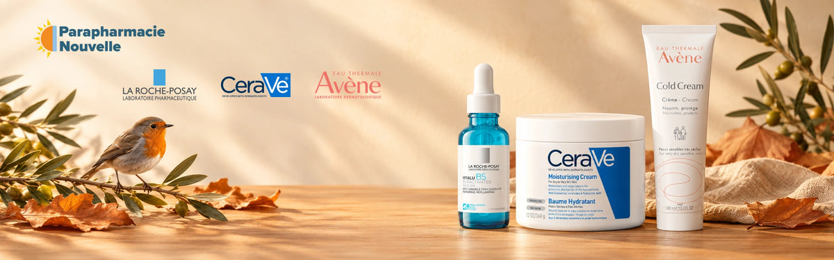 Automne : peau déshydratée, La Roche-Posay Hyalu B5, CeraVe Baume Hydratant, Avène Cold Cream