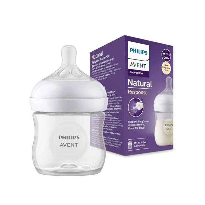 Biberon Natural Response 125ML 4OZ 0 Mois + Debit 2 - AVENT