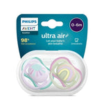 Sucette Ultra Air 0-6 Mois Pack de 2 Orthodontic - AVENT