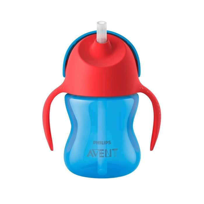 Tasses A Paille 200 ML / 7OZ 9M+ Bleu - AVENT