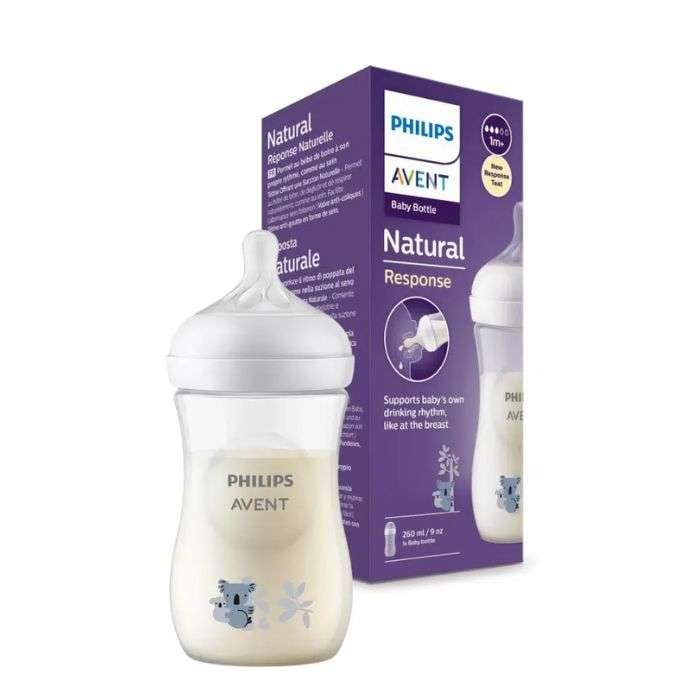 Biberon Natural Response 260ML 1M+MOTIF Koala - AVENT