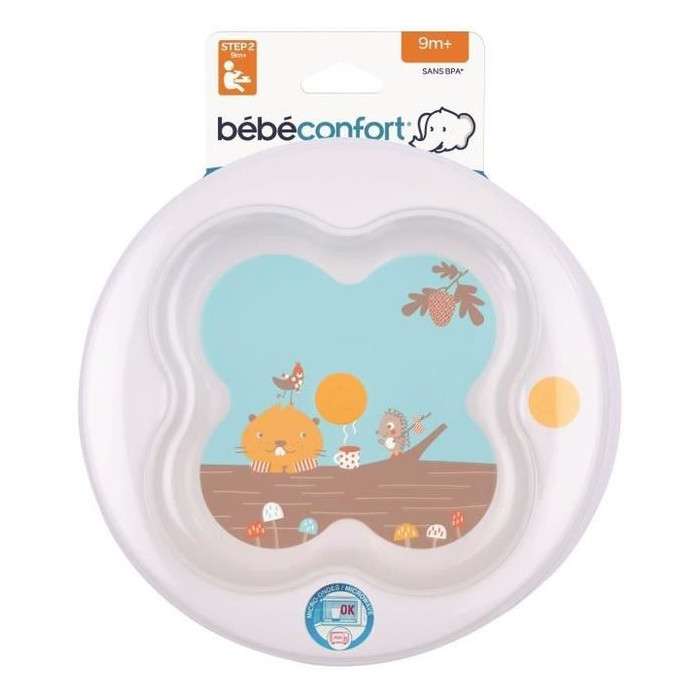 Assiette D'apprentissage avec Couvercle Woodcamp - BEBE CONFORT