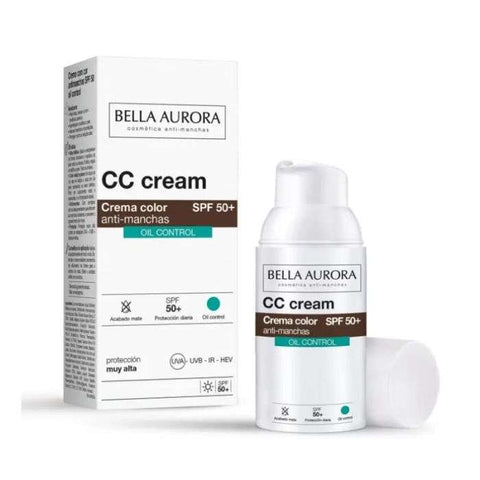 CC Cream Anti Taches Oil Control Spf50+ 30 ML - BELLA AURORA