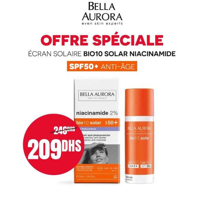 Ecran Solaire BIO 10 Solar Niacinamide SPF 50+ 50ML - BELLA AURORA