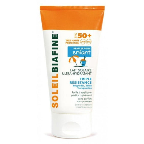 Soleil Biafine Lait Solaire Enfant Ultra Hydratant Triple Resistance SPF 50+ - BIAFINE