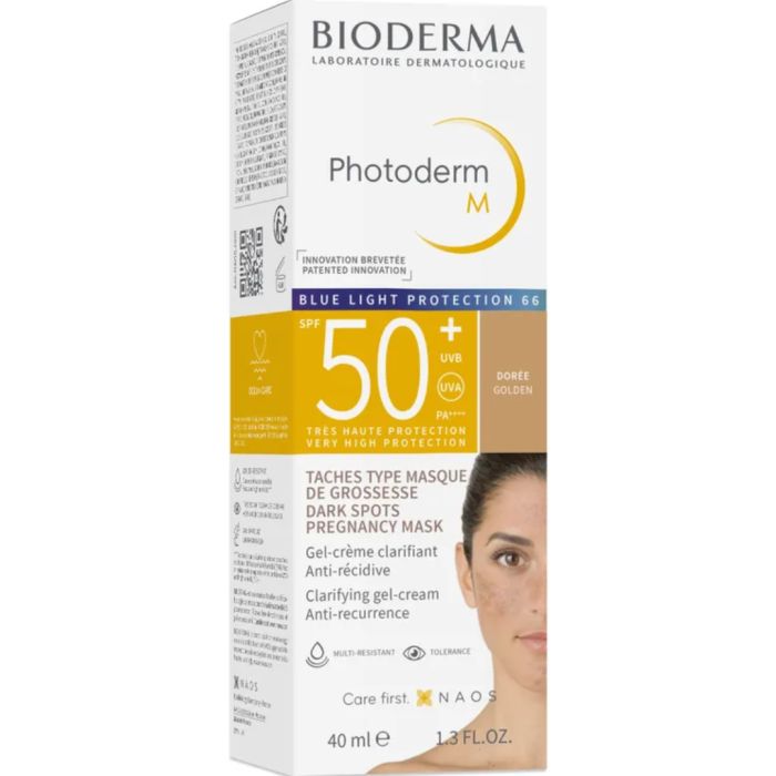Photoderm M Creme Teintee Protectrice Bleu Light Doree Spf50+ 40 ML - BIODERMA