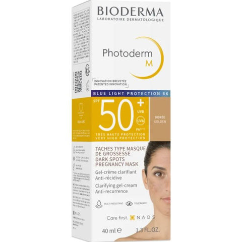 Photoderm M Creme Teintee Protectrice Bleu Light Doree Spf50+ 40 ML - BIODERMA