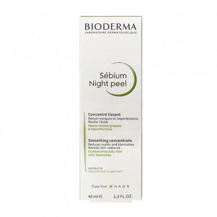 Sebium Peel Concentre Lissant Nuit Peaux Sensibles A Mixtes - BIODERMA