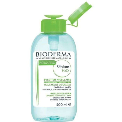 Sebium H20 Solution Micellaire Pompe Inversee 500 ML - BIODERMA