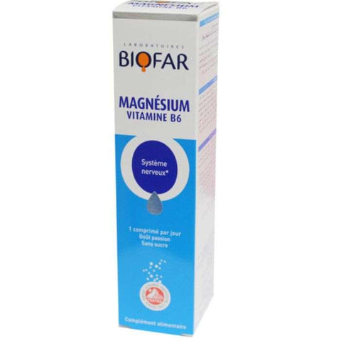 Magnesium Vitamine B6 - 20 Capsules - BIOFAR