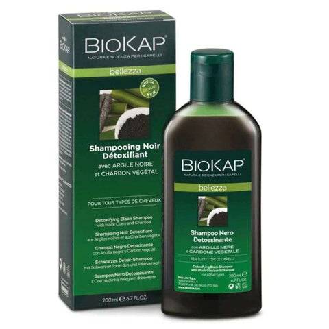 Bellezza Shampoing Noir Detoxifiant 200 ML - BIOKAP