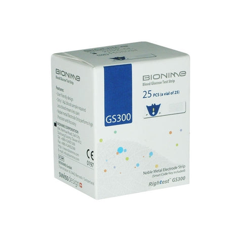 Bandelette Reactive Gs300 pour Lecteur Bionime Gm300 25 Unites - BIONIME