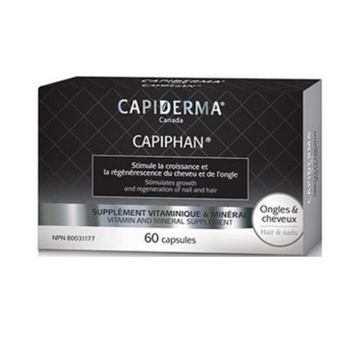 Capiphan 60 Capsules Vitamines Ongles et Cheveux - CAPIDERMA