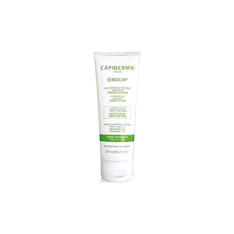 Sebiocap Gel Dermo Nettoyant pour Peaux A Tendance Acneique 200 ML - CAPIDERMA