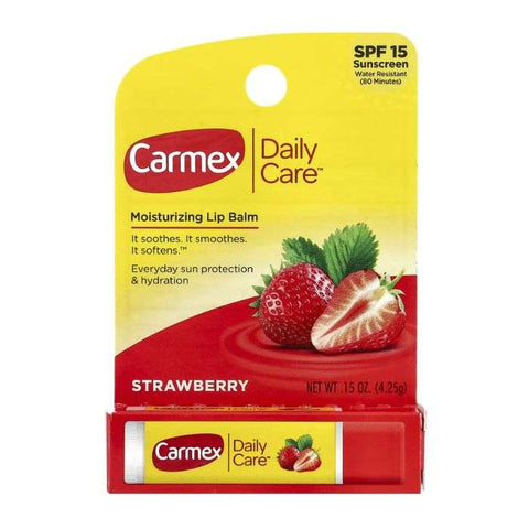 Daily Care SPF 15 Moisturizing Lip Balm Strawberry 4.25 G - CARMEX