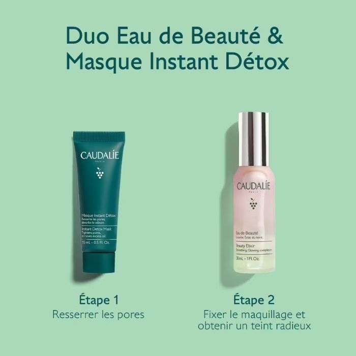 Duo Eau de Beaute 30ML + Masque Detox 15ML - CAUDALIE