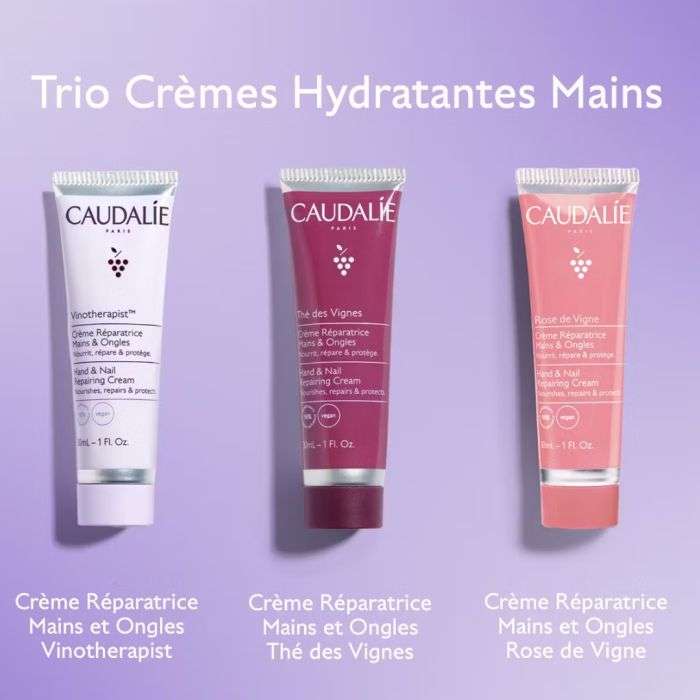 Trio Cremes Mains Nutrition - CAUDALIE