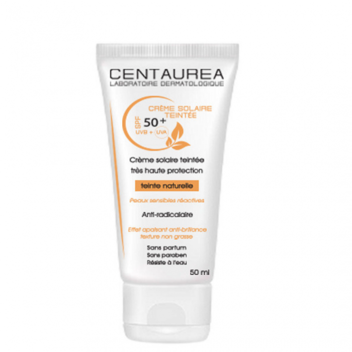 Creme Solaire Teinte Naturelle SPF 50+ - CENTAUREA