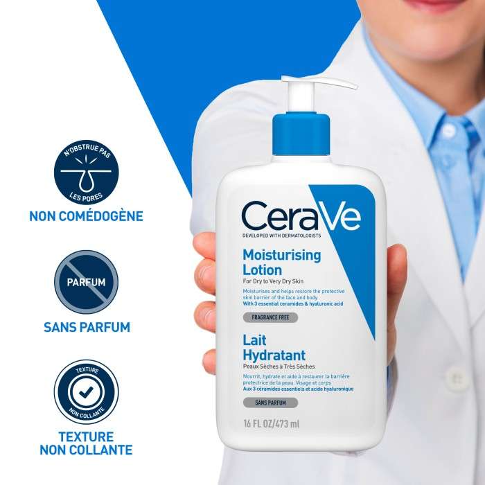 Lait Hydratant Peaux Seches A Tres Seches 473 ML - CERAVE