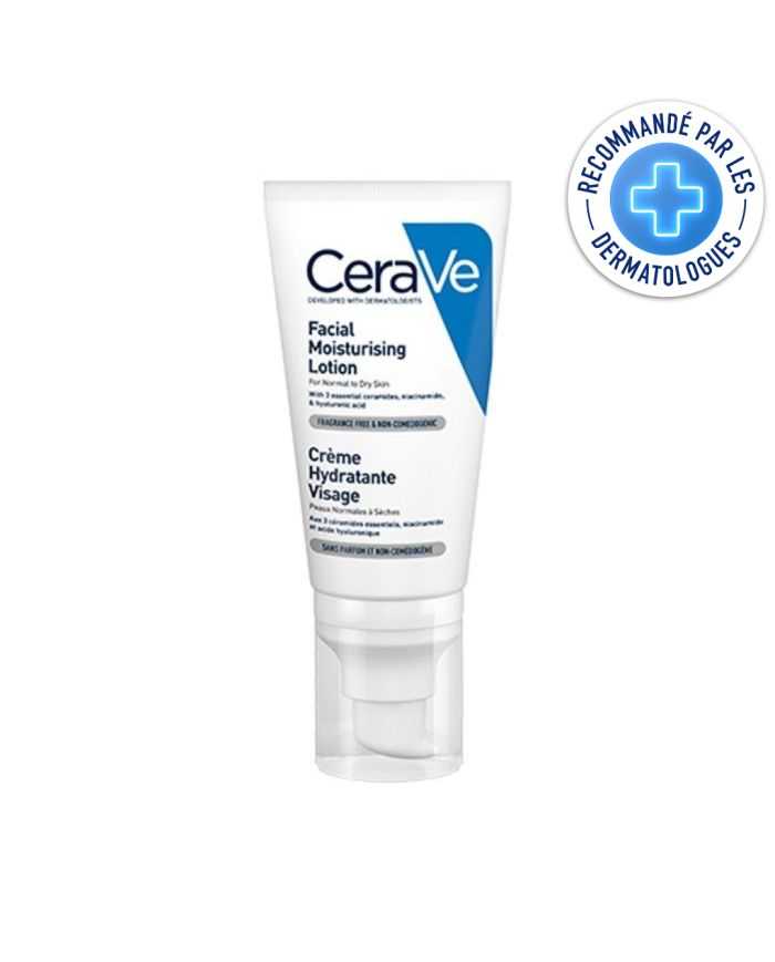 Offre Crème Hydratante Visage PM 52 ML + Gel Moussant et Fluide Invisible Format Voyage Offerts - CERAVE