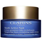 Multi Active Nuit Creme Premieres Rides Revitalisante Peaux Normales A Mixtes 50 ML - CLARINS