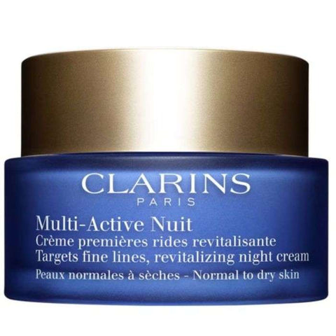 Multi Active Nuit Creme Premieres Rides Revitalisante Peaux Normales A Mixtes 50 ML - CLARINS