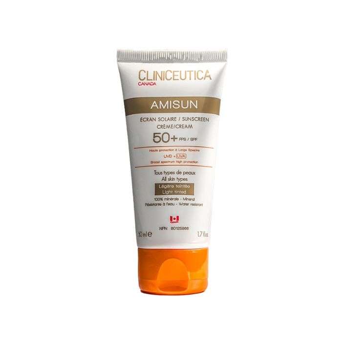 Amisun Ecran Solaire SPF 50 + Creme Legere Tintee 50 ML - CLINICEUTICA