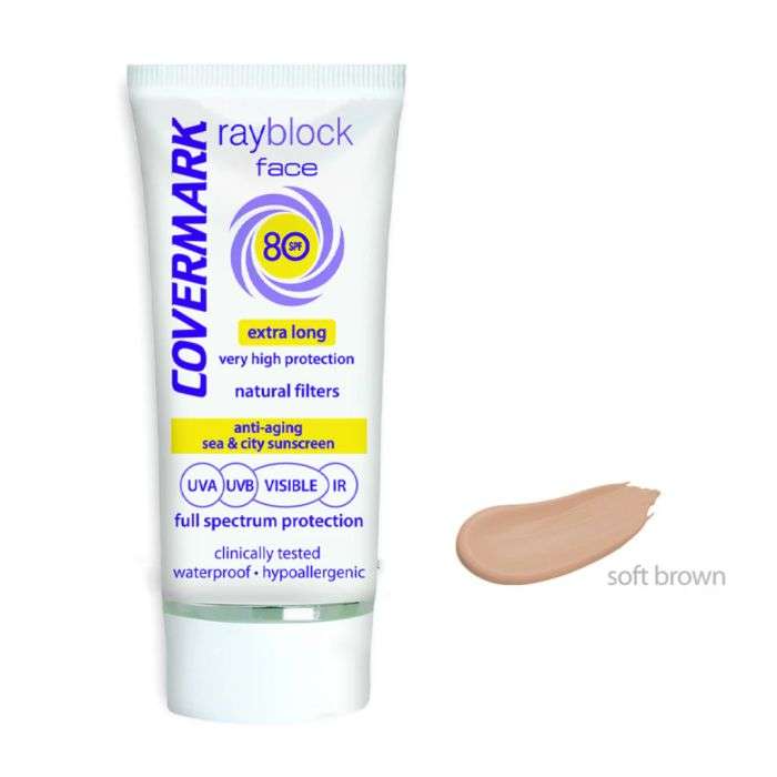 Rayblock Face SPF 80 +teinte Marron Clair 50 ML - COVERMARK