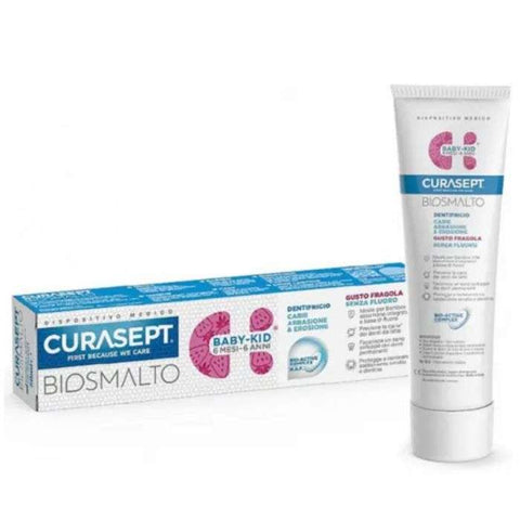 Biosmalto Dentifrice Baby Kid 6 Mois A 6 Ans sans Fluor - CURASEPT