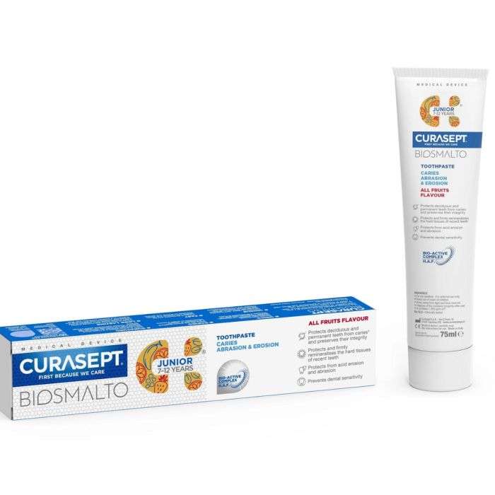 Biosmalto Dentifrice Junior 7-12 Ans - CURASEPT