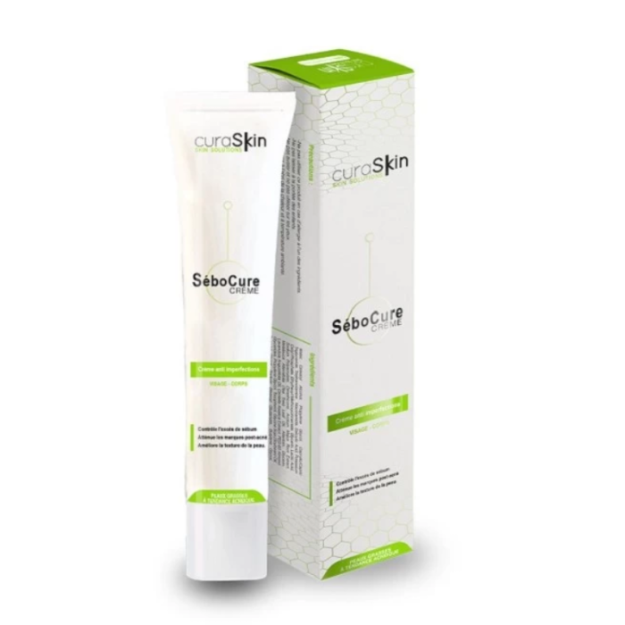Sebocure Creme Anti Imperfection Visage Corps Peau Grasse 40 ML - CURASKIN