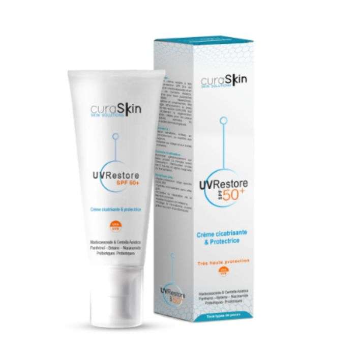 Uvrestore Spf50+ Creme Cicatrisante et Protectrice 50ML - CURASKIN