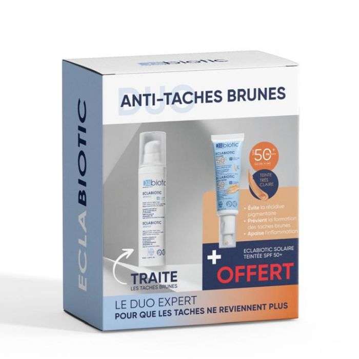 Offre Eclabiotic Intense 50 ML + Solaire Teintee SPF 50 50 ML Offert - D BIOTIC