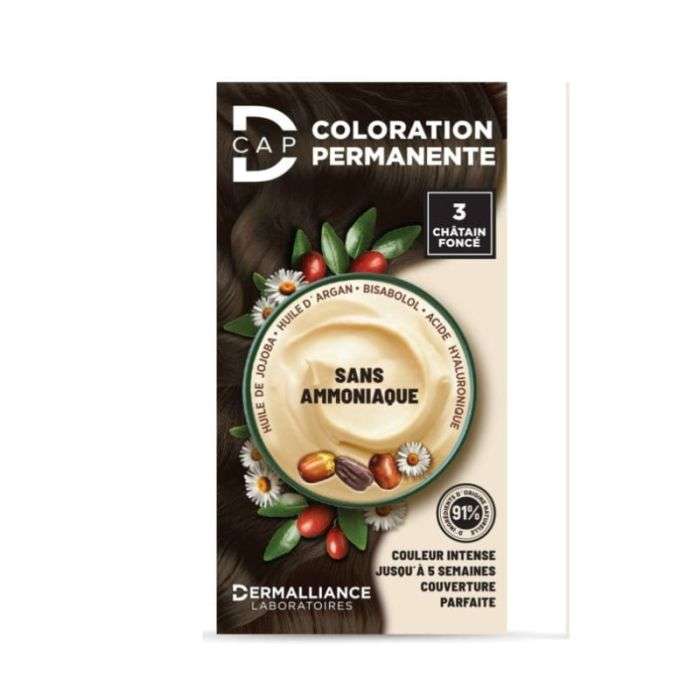 D Cap Coloration Permanente N 3 Chatain Fonce - D-CAP