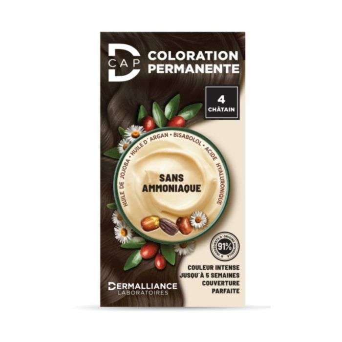 D Cap Coloration Permanente N 4 Chatain - D-CAP