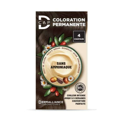 D Cap Coloration Permanente N 4 Chatain - D-CAP